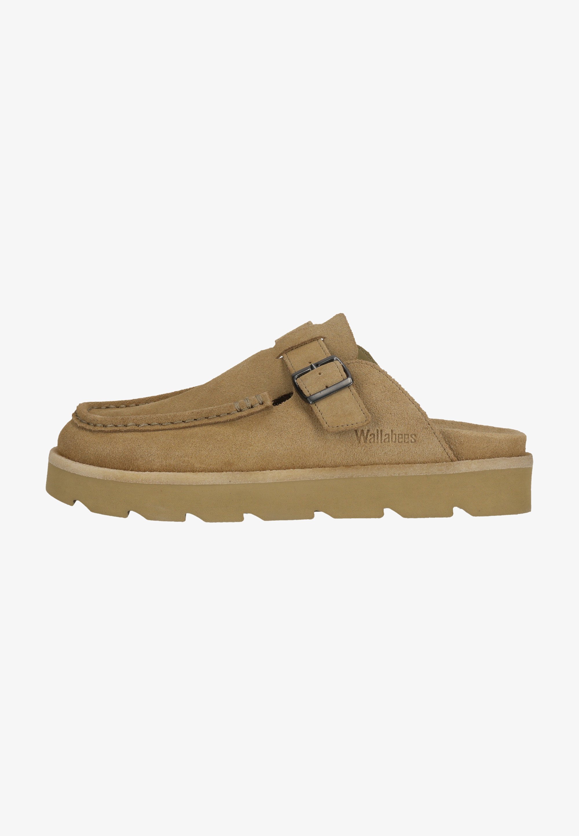 Clarks 메어 모크 뮬 다크 샌드 스웨이드