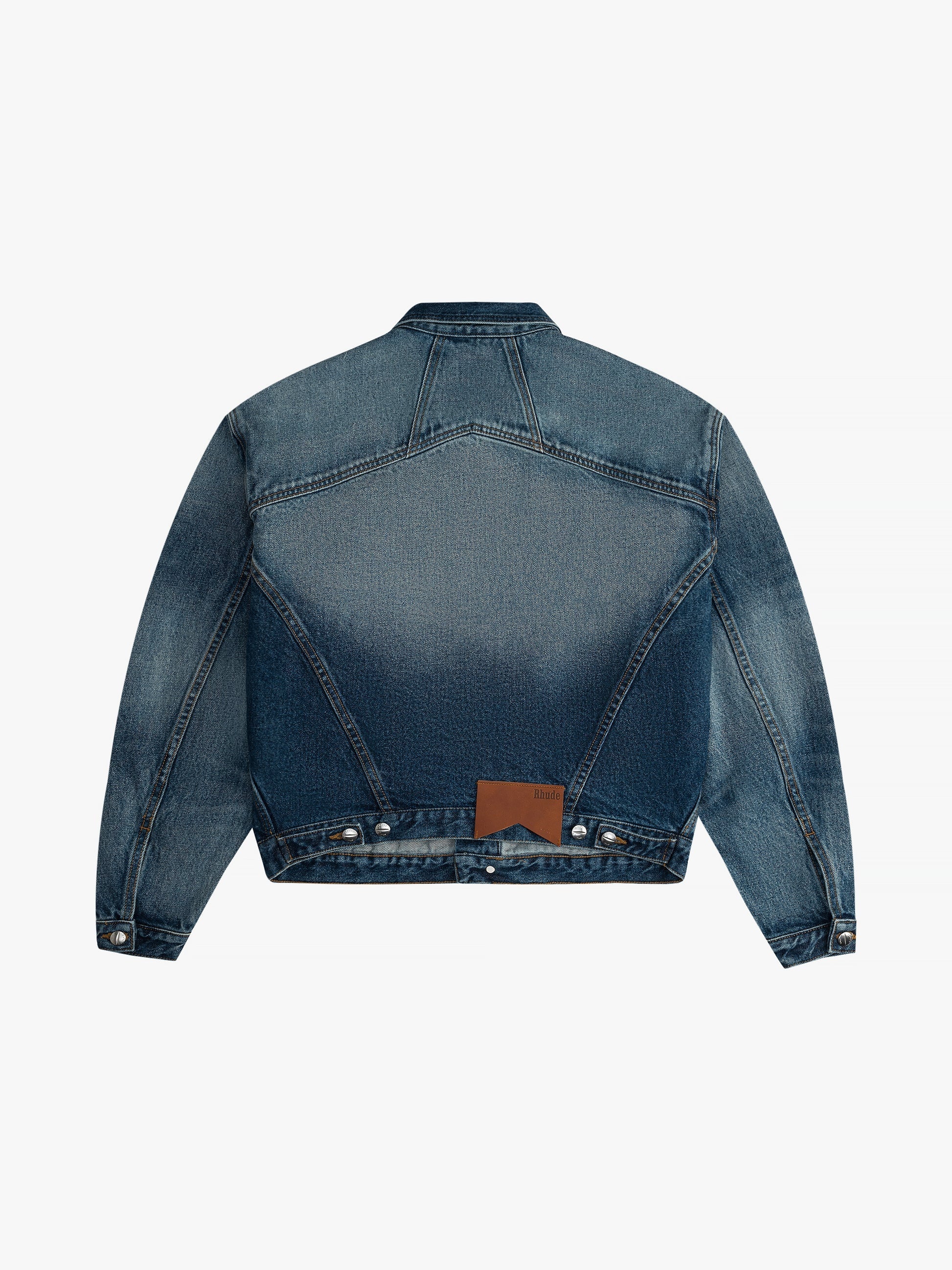 Rhude 여성 오버사이즈 데님 트러커 자켓