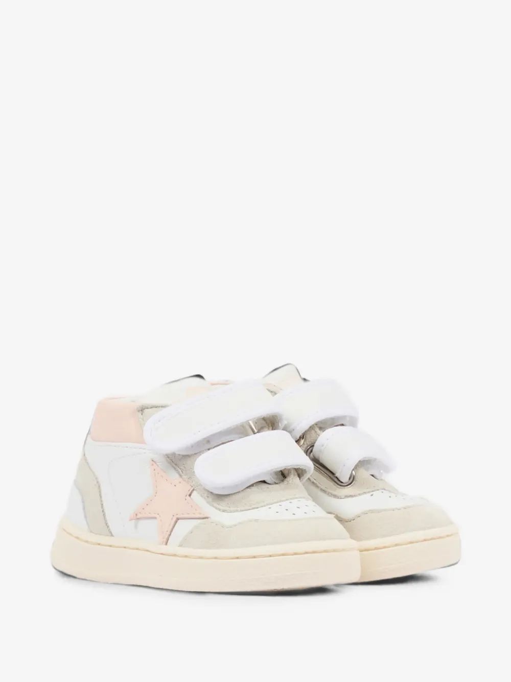 Golden Goose Kids 준 스타 패치 패널 스니커즈