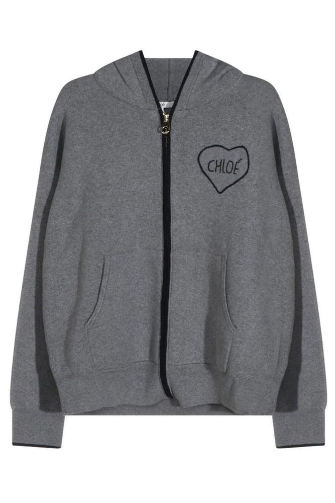 Chloe Kids 롱 슬리브 집업 후드