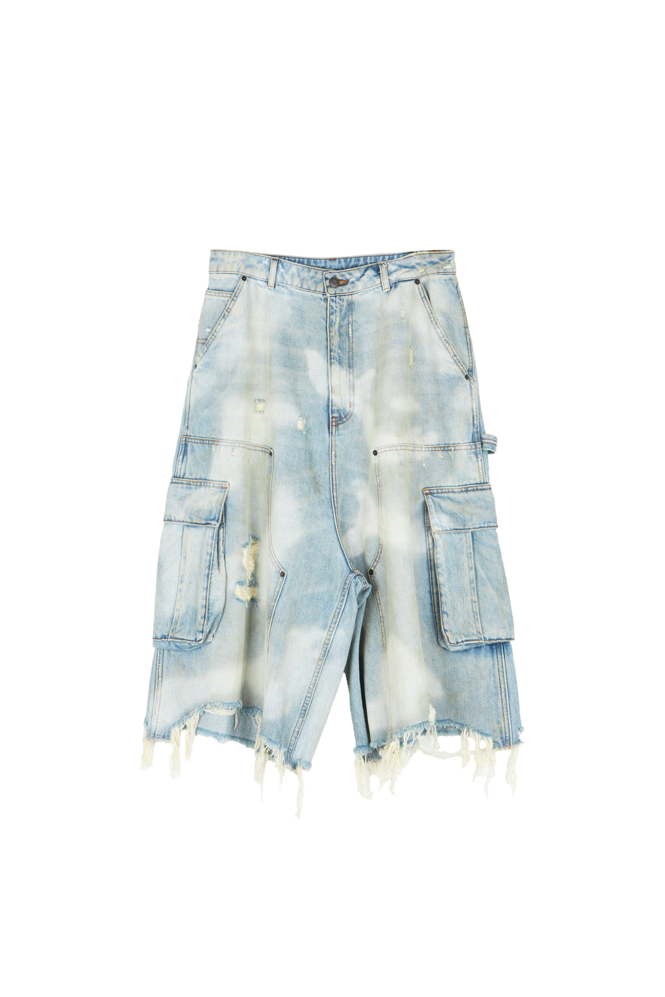 Dingyun Zhang Sky Camo Cargo Shorts