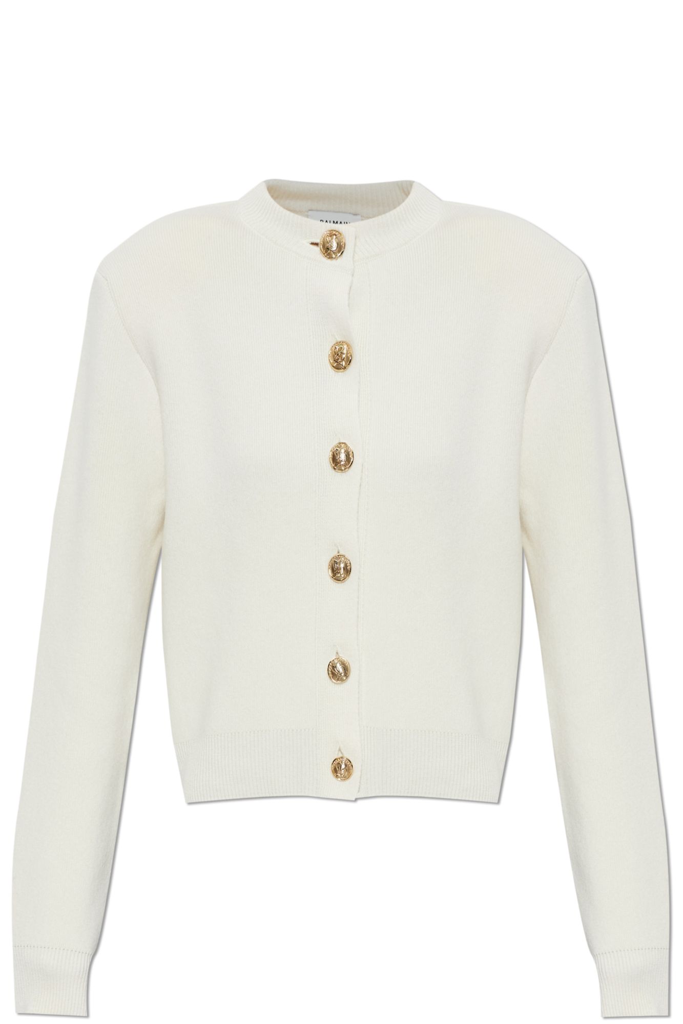 BALMAIN 숄더 패드 울 가디건