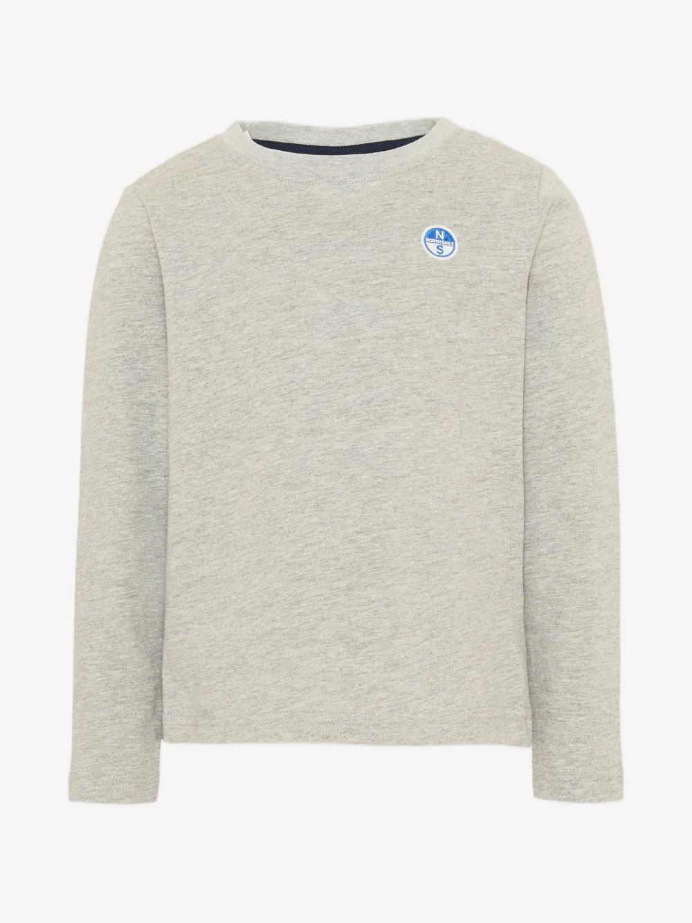 North Sails Kids 로고 패치 롱슬리브 티셔츠