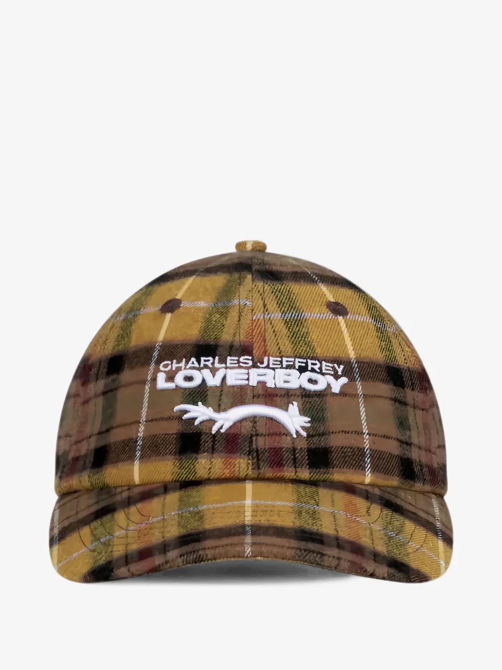 CHARLES JEFFREY LOVERBOY 타탄 체크 로고 자수 캡