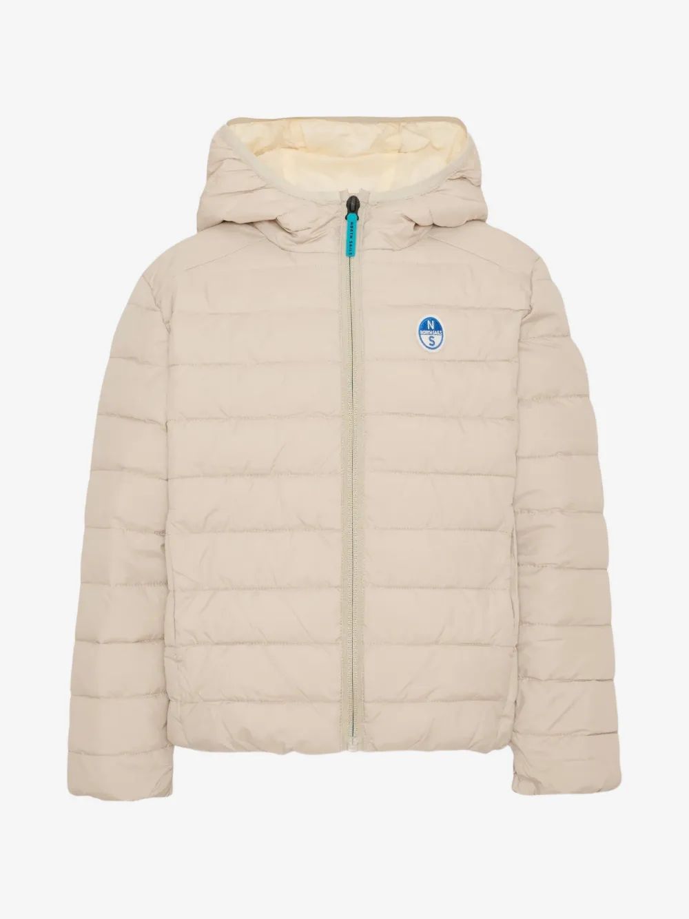 North Sails Kids 로고 패치 퀼팅 자켓