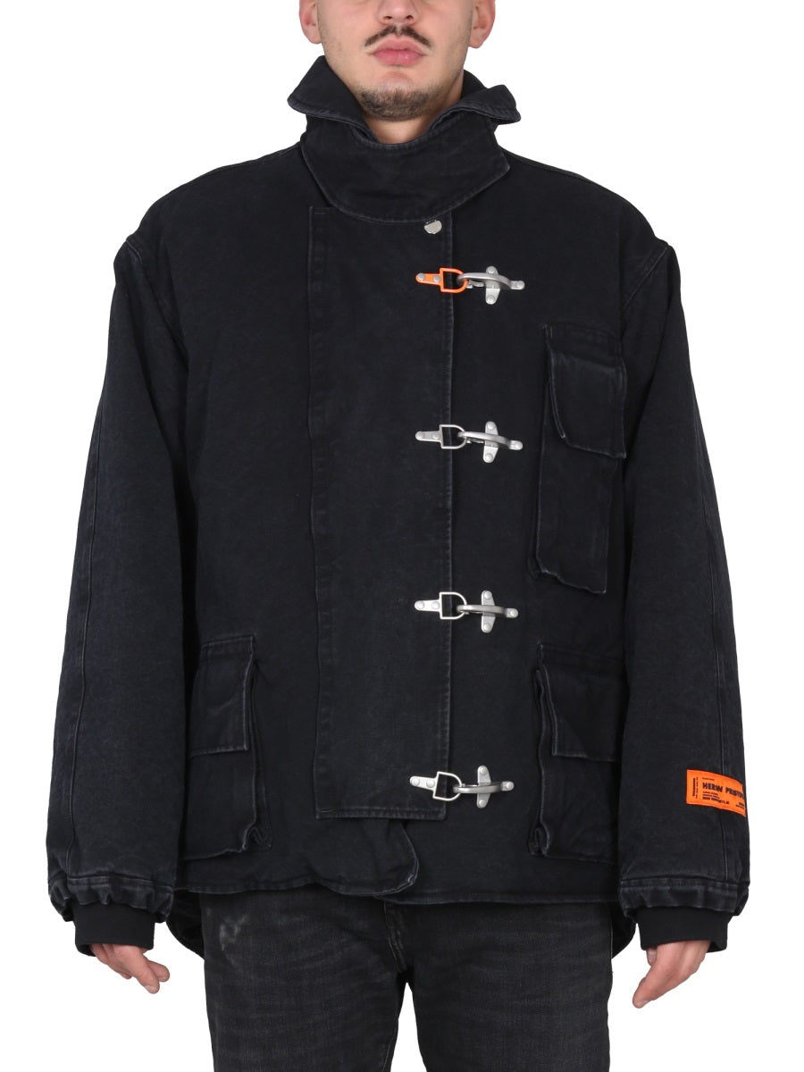 HERON PRESTON 토글 잠금 캔버스 자켓