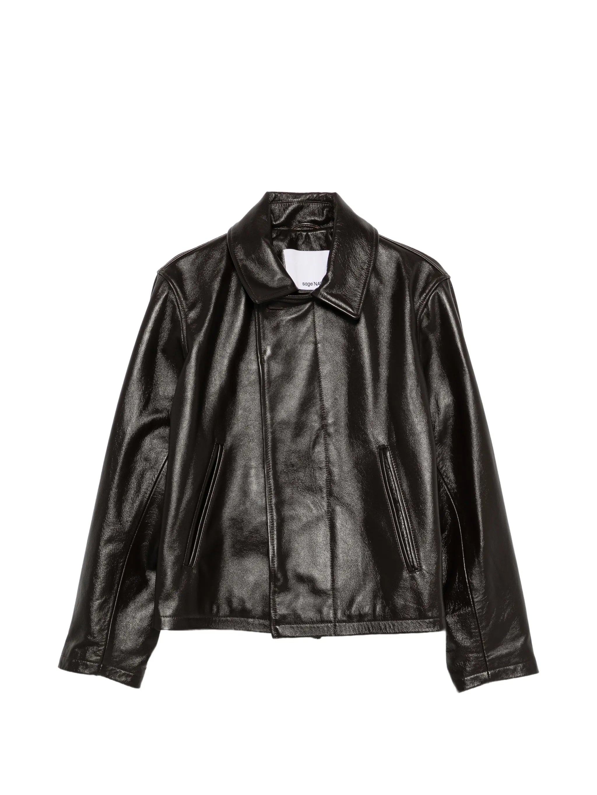 Sage Nation 폴드 가죽 자켓