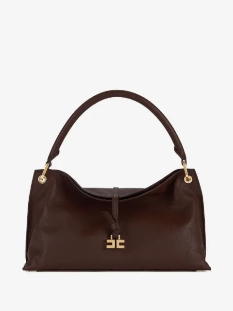 ELISABETTA FRANCHI 미디엄 부르바드 가죽 토트백