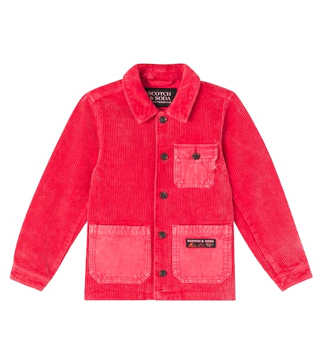 Scotch & Soda Kids 코튼 코듀로이 오버셔츠