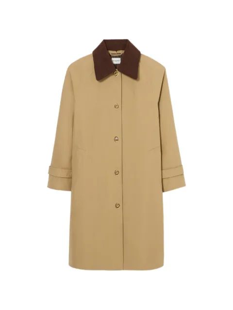 Claudie Pierlot  탈부착 벨벳 카라 트렌치