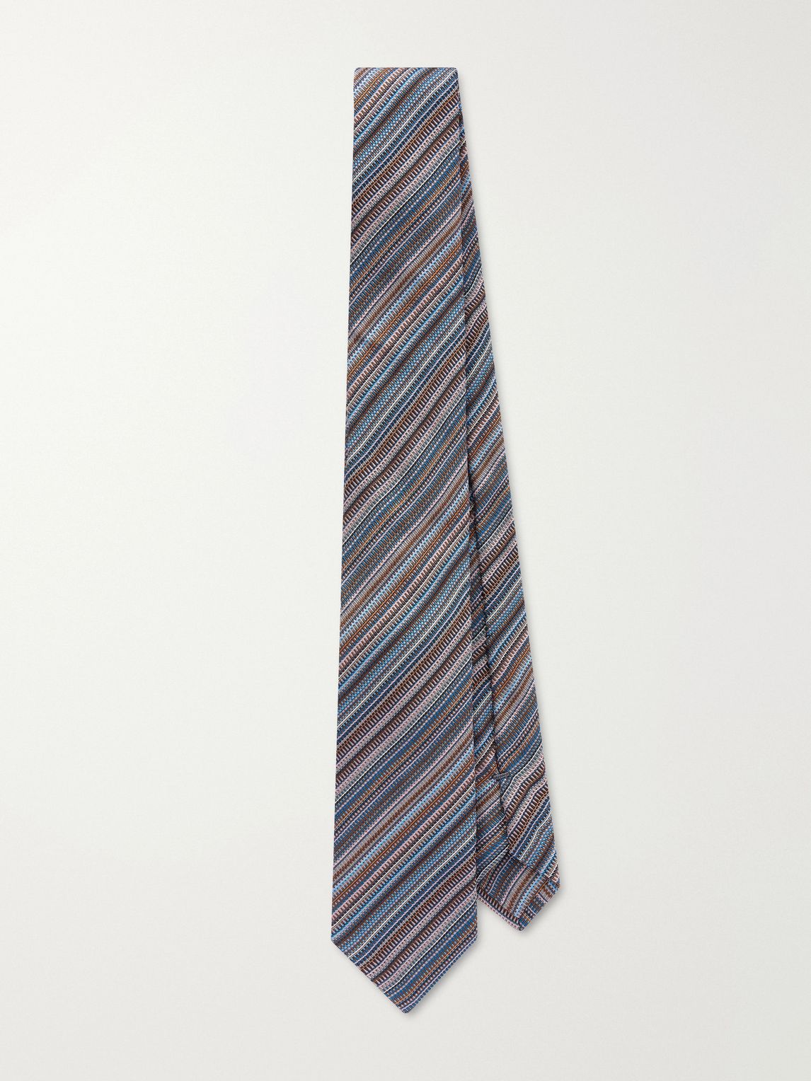 MISSONI 7cm 크로셰 니트 실크 넥타이