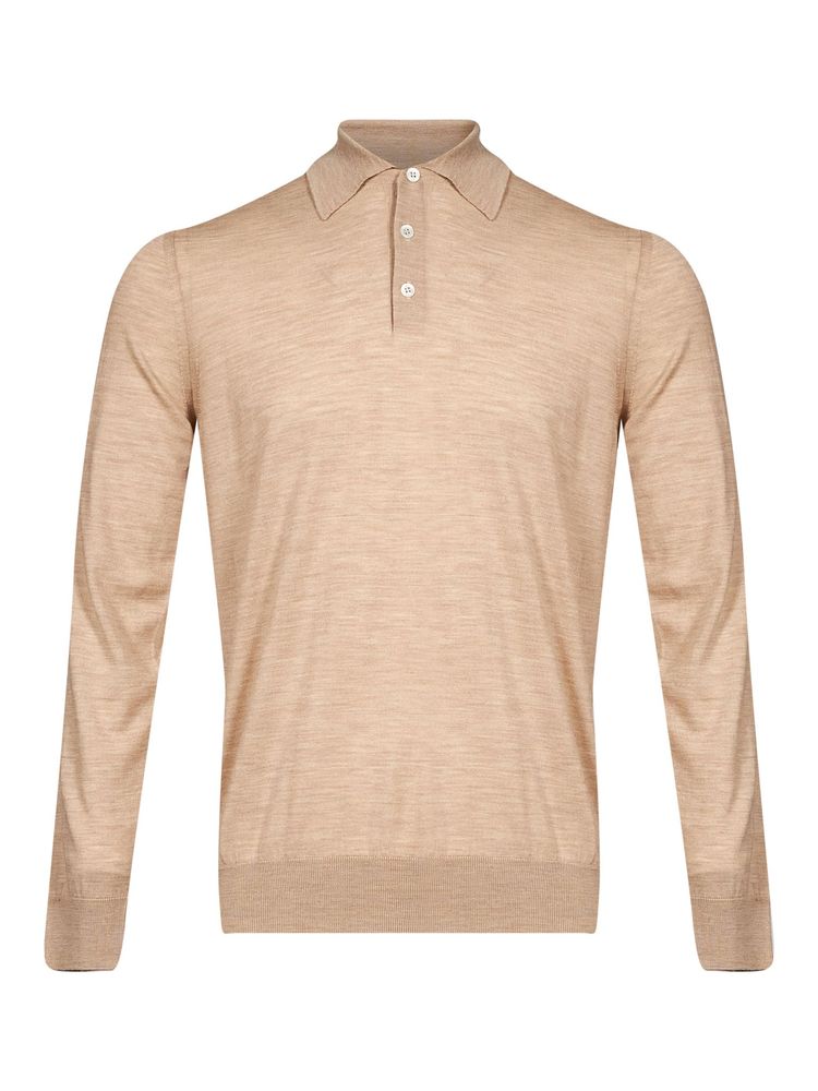 Lardini 롱슬리브 버튼 폴로 셔츠