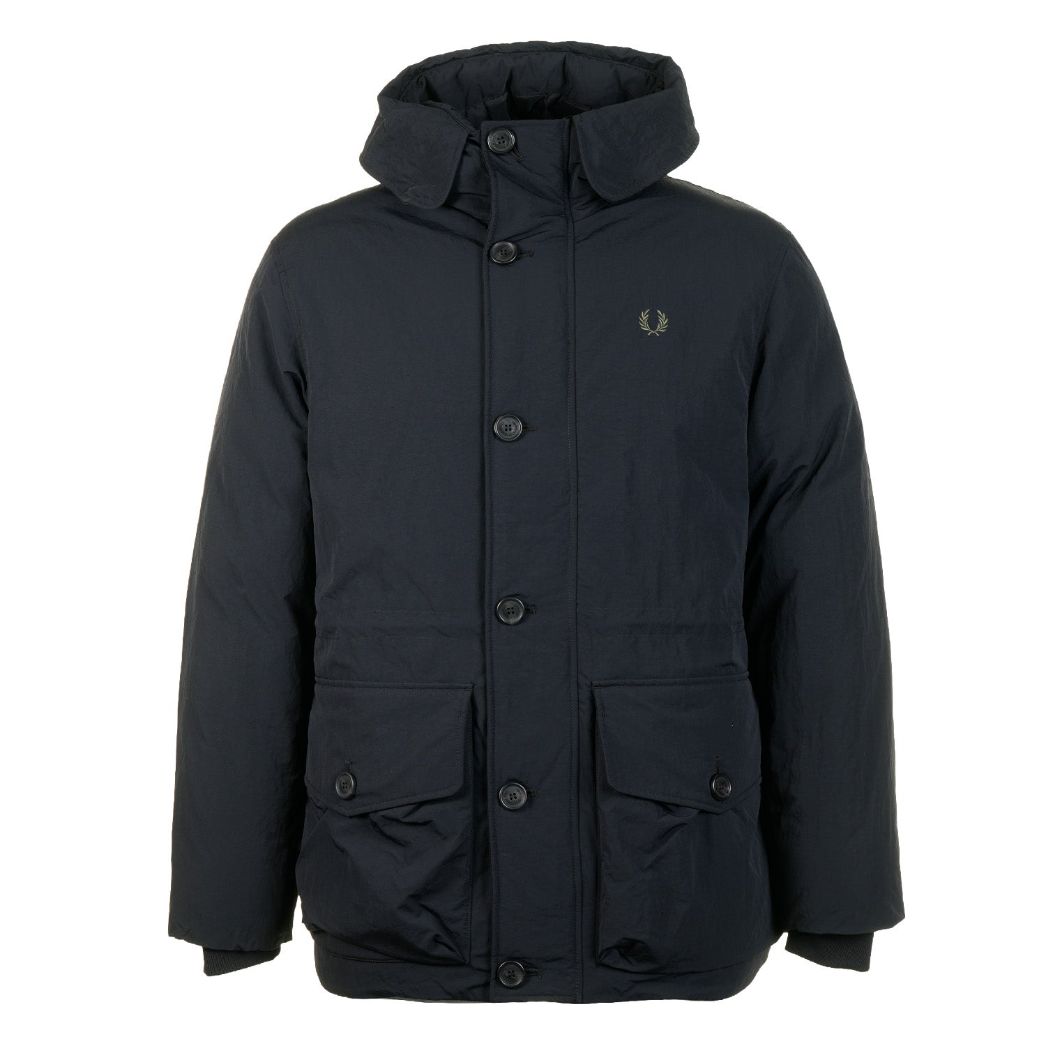 Fred Perry 패딩 패치 포켓 파카