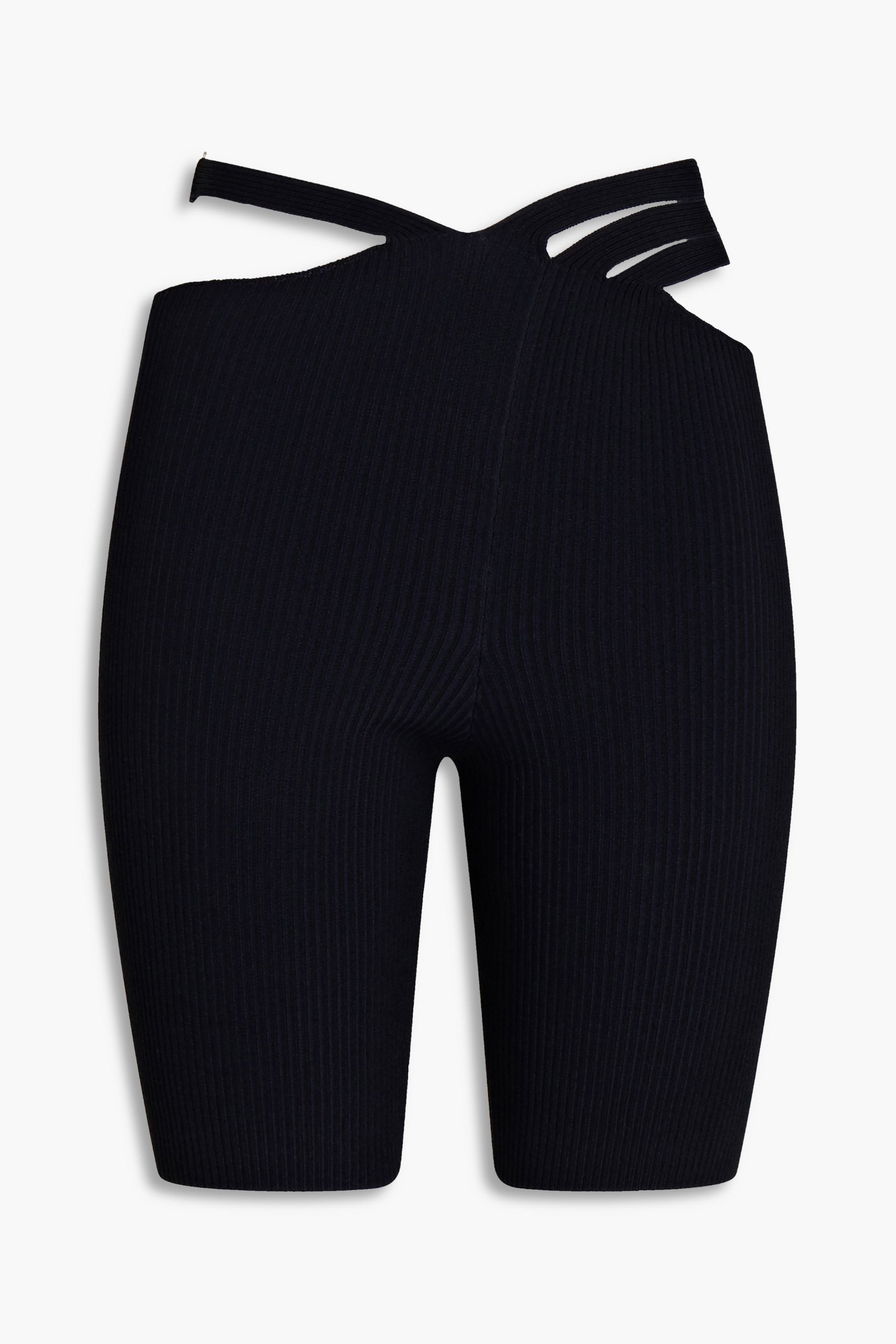 DION LEE 컷아웃 리브 니트 쇼츠