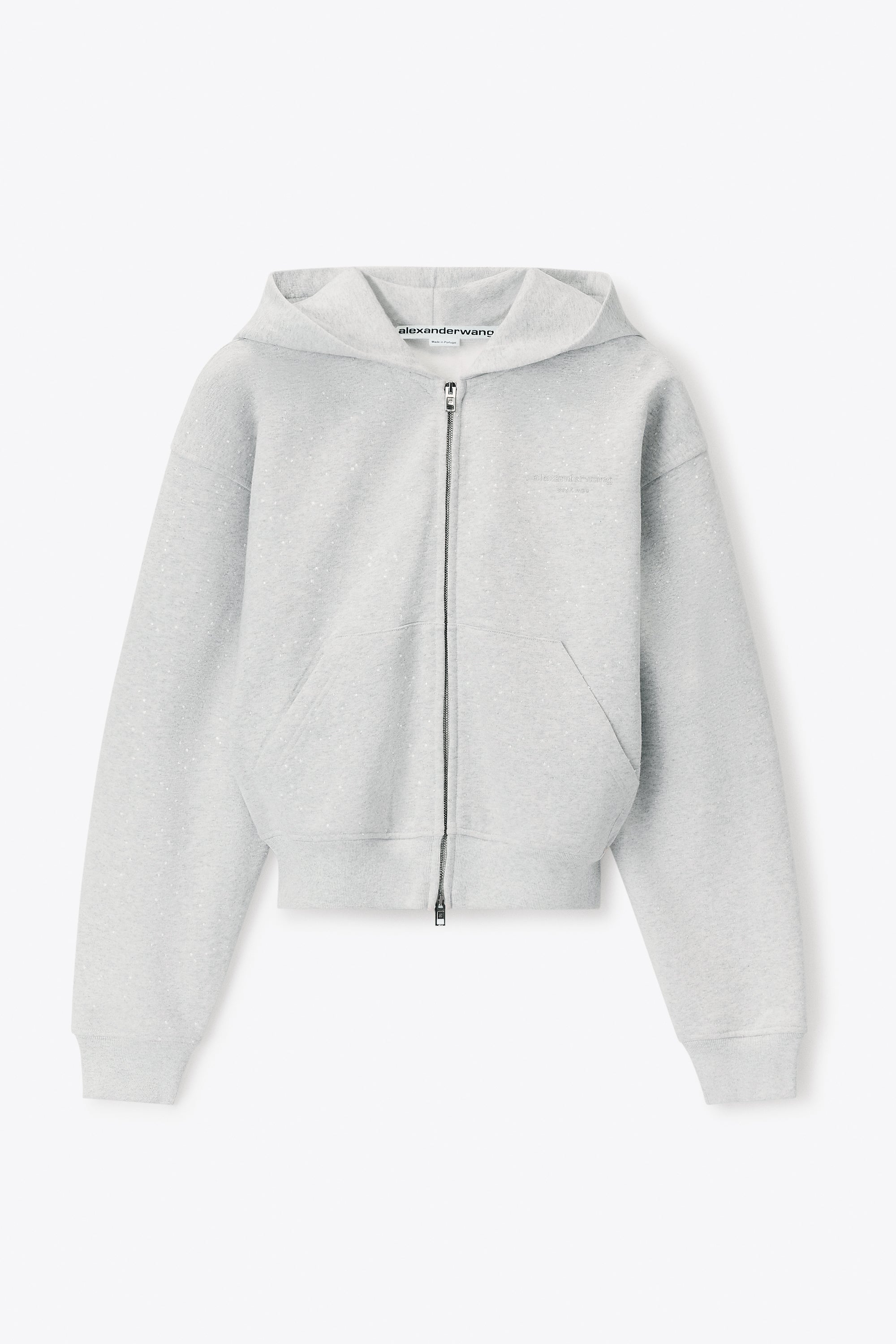 ALEXANDER WANG 크리스탈 핫픽스 집업 후드
