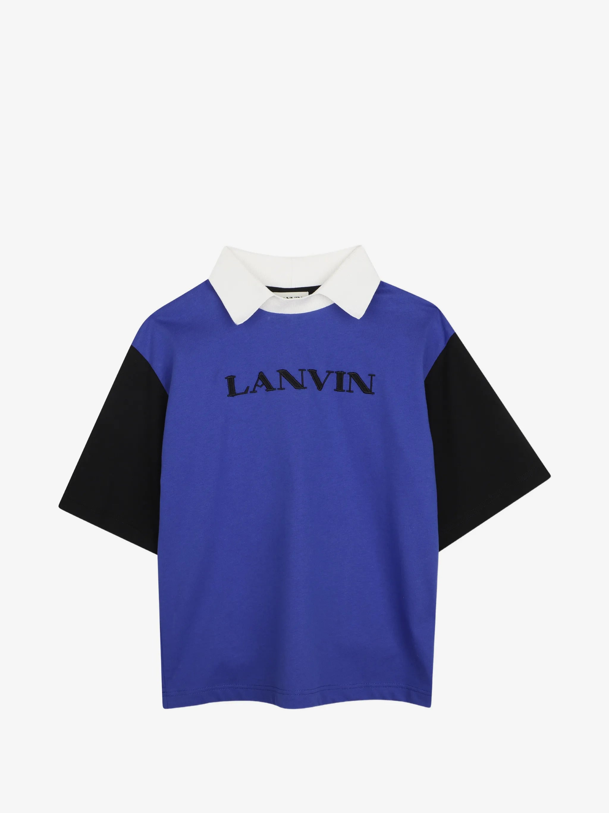 Lanvin Kids 로고 포로 셔츠