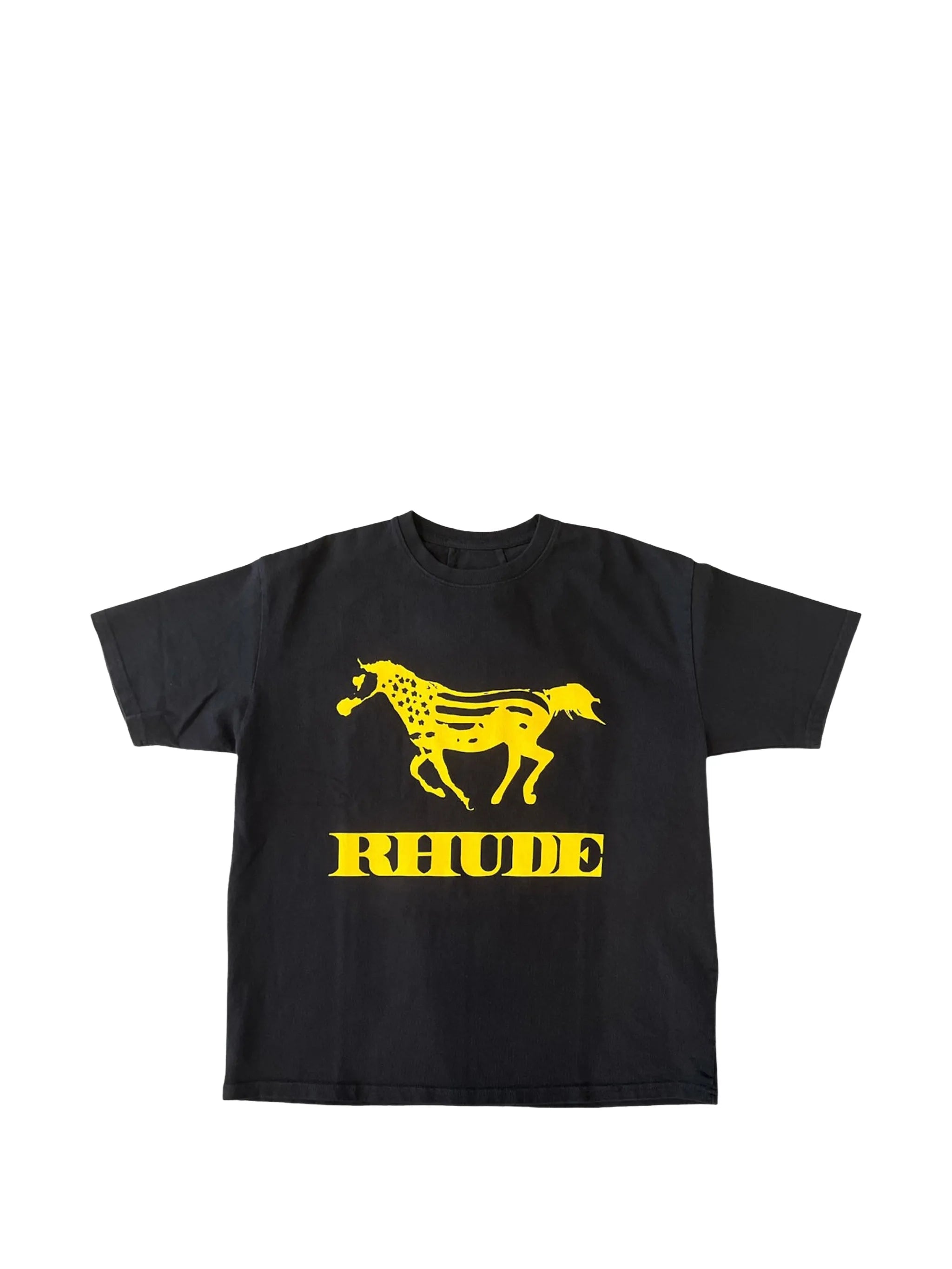 Rhude 디네로 그래픽 프린트 티셔츠