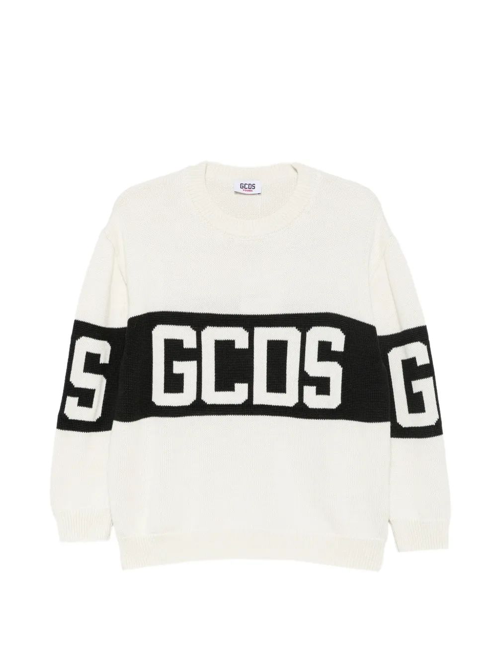 Gcds Kids 로고 인타르시아 스웨터