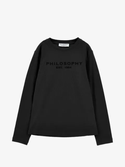 Philosophy Di Lorenzo Serafini Kids 로고 자수 롱슬리브 스웨터