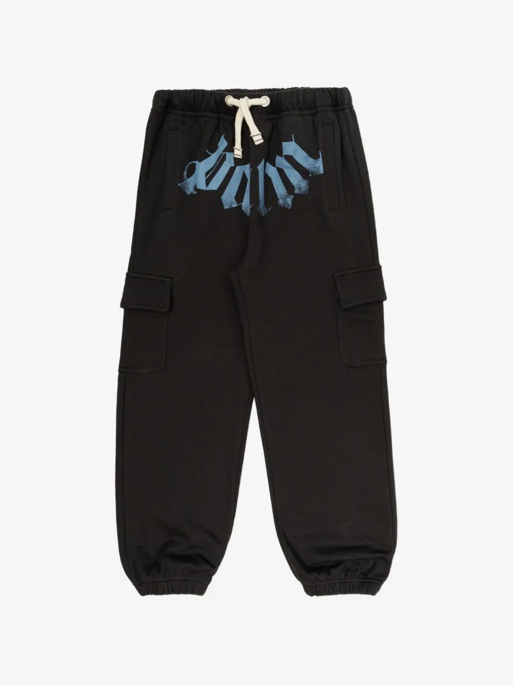Palm Angels Kids 로고 프린트 카고 팬츠