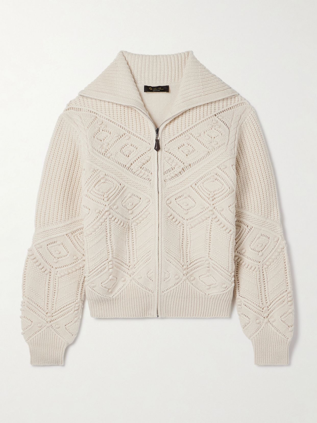 LOROPIANA 캐시미어 집업 가디건