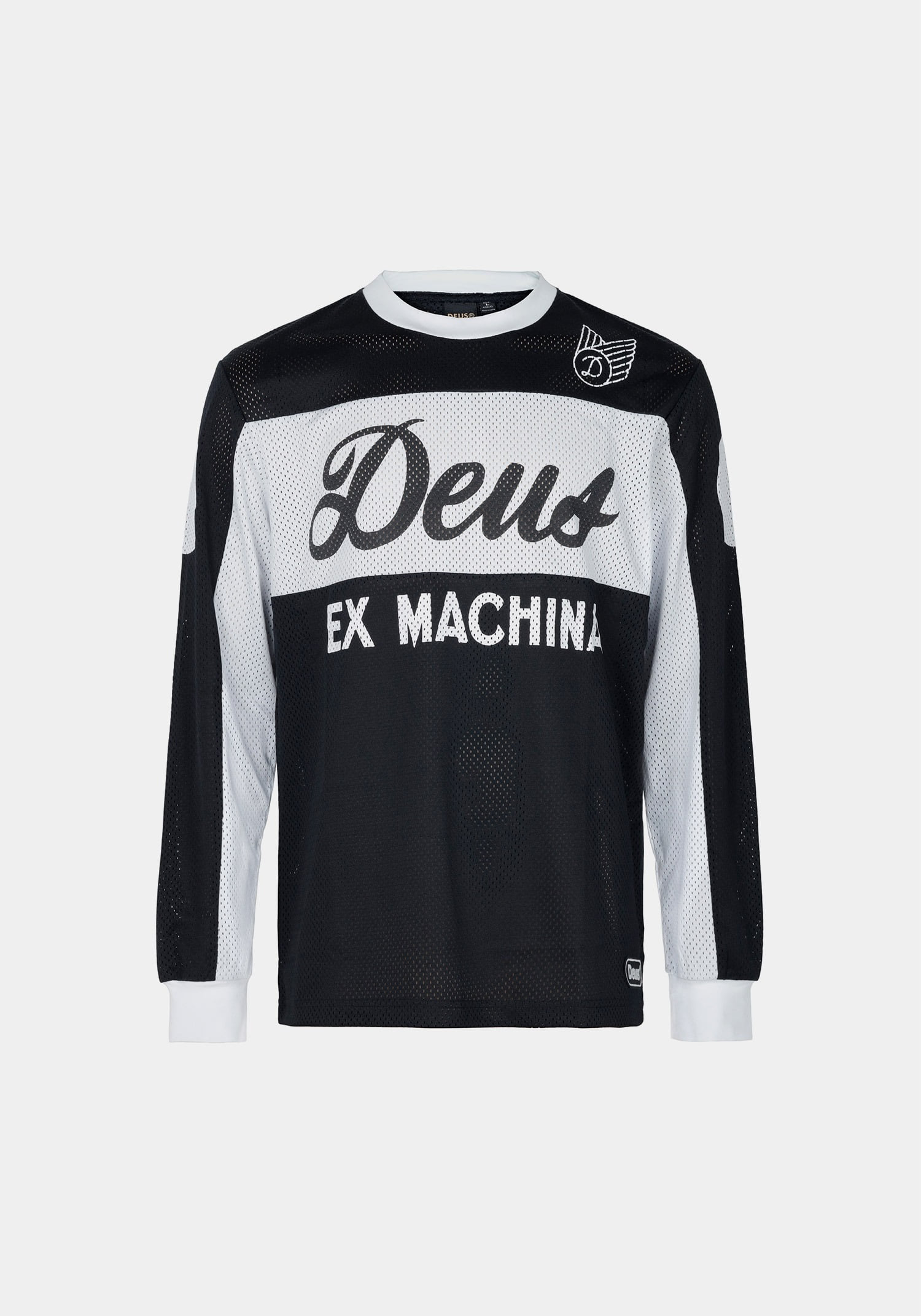 DEUS EX MACHINA 데우스엑스마키나 블랙 세이버 모토 저지 긴팔 티셔츠 D261MLT164 BLACK