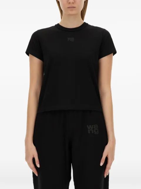 ALEXANDER WANG 로고 프린트 면 티셔츠