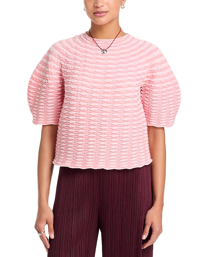 PLEATS PLEASE 컬러풀 버섯 니트 탑