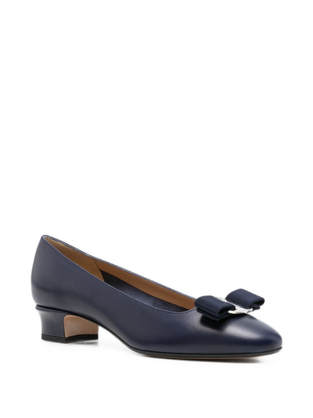 SALVATORE FERRAGAMO 가죽 디콜레테