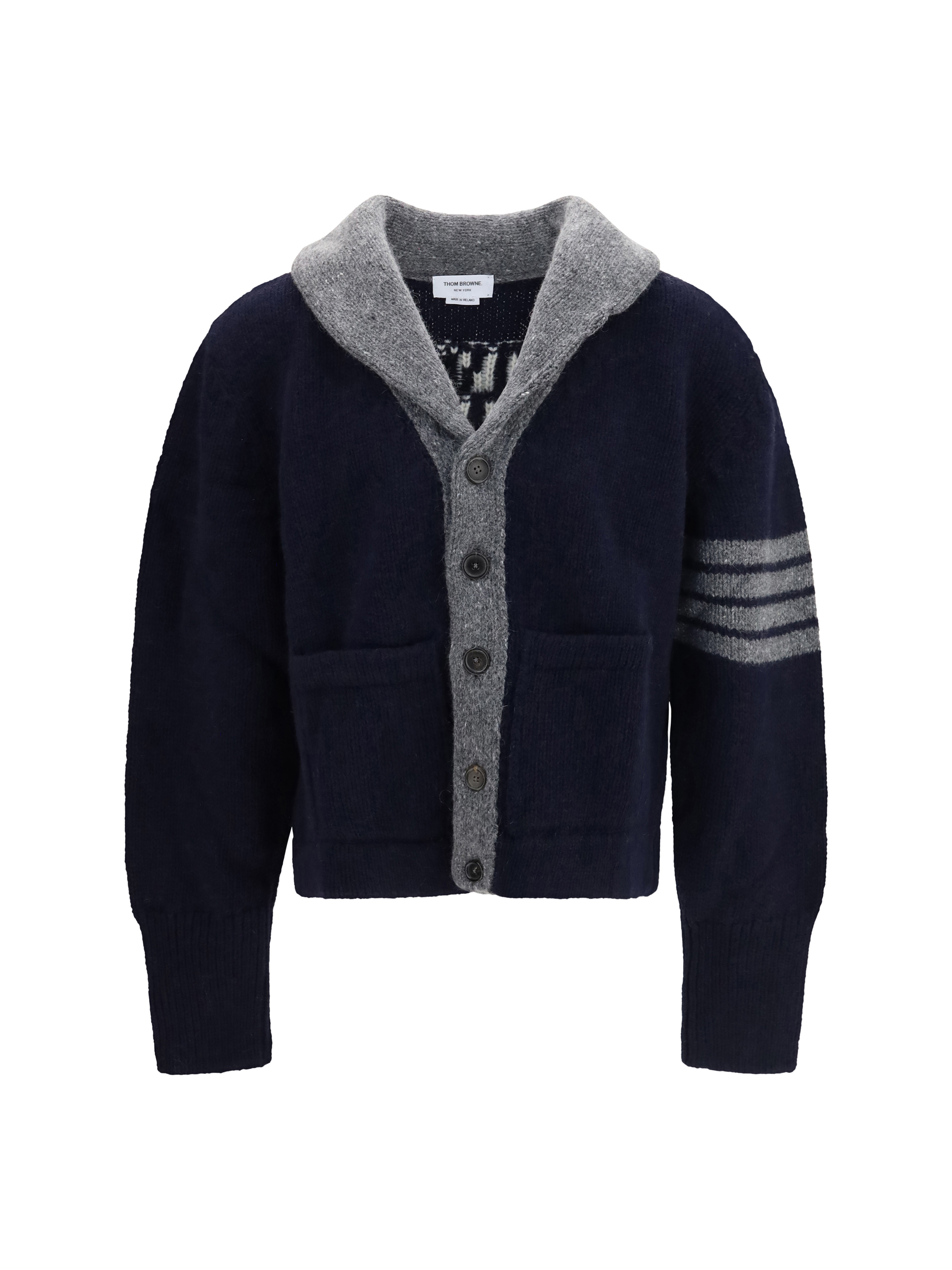 THOM BROWNE 브라운 65 후드 저지 가디건