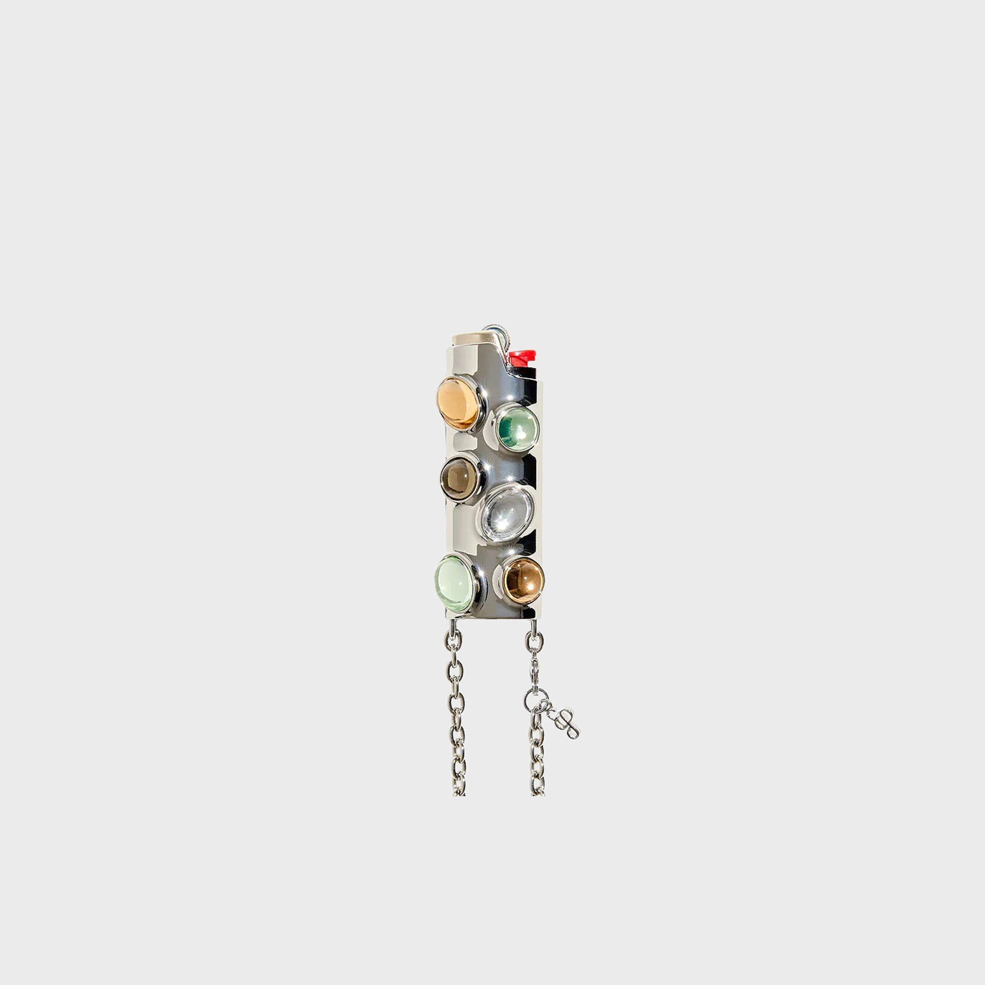 Edie Parker 젬스톤 크로스바디 라이터 케이스