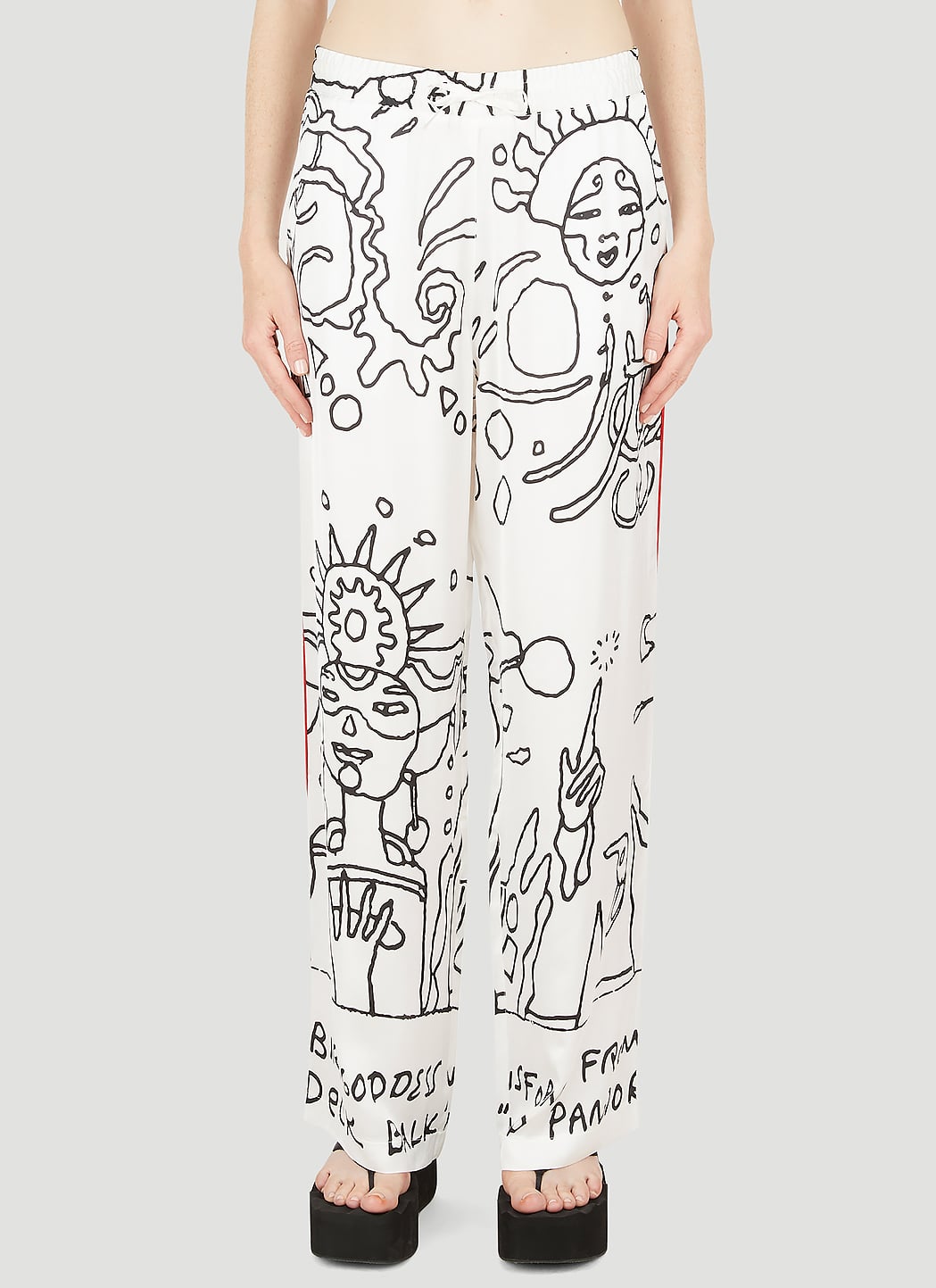 HONEY FUCKING DIJON Fluid Abstract Pants