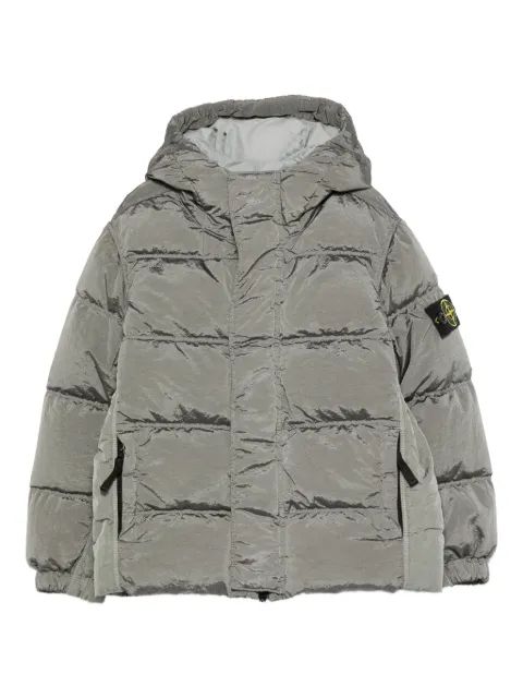 Stone Island Junior 후드 퍼프 재킷
