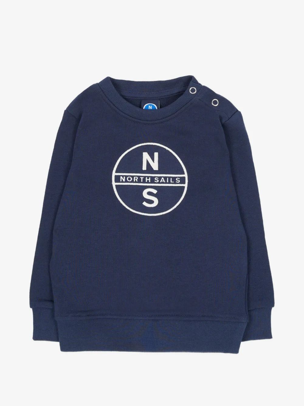North Sails Kids 로고 프린트 프레스 스터드 맨투맨