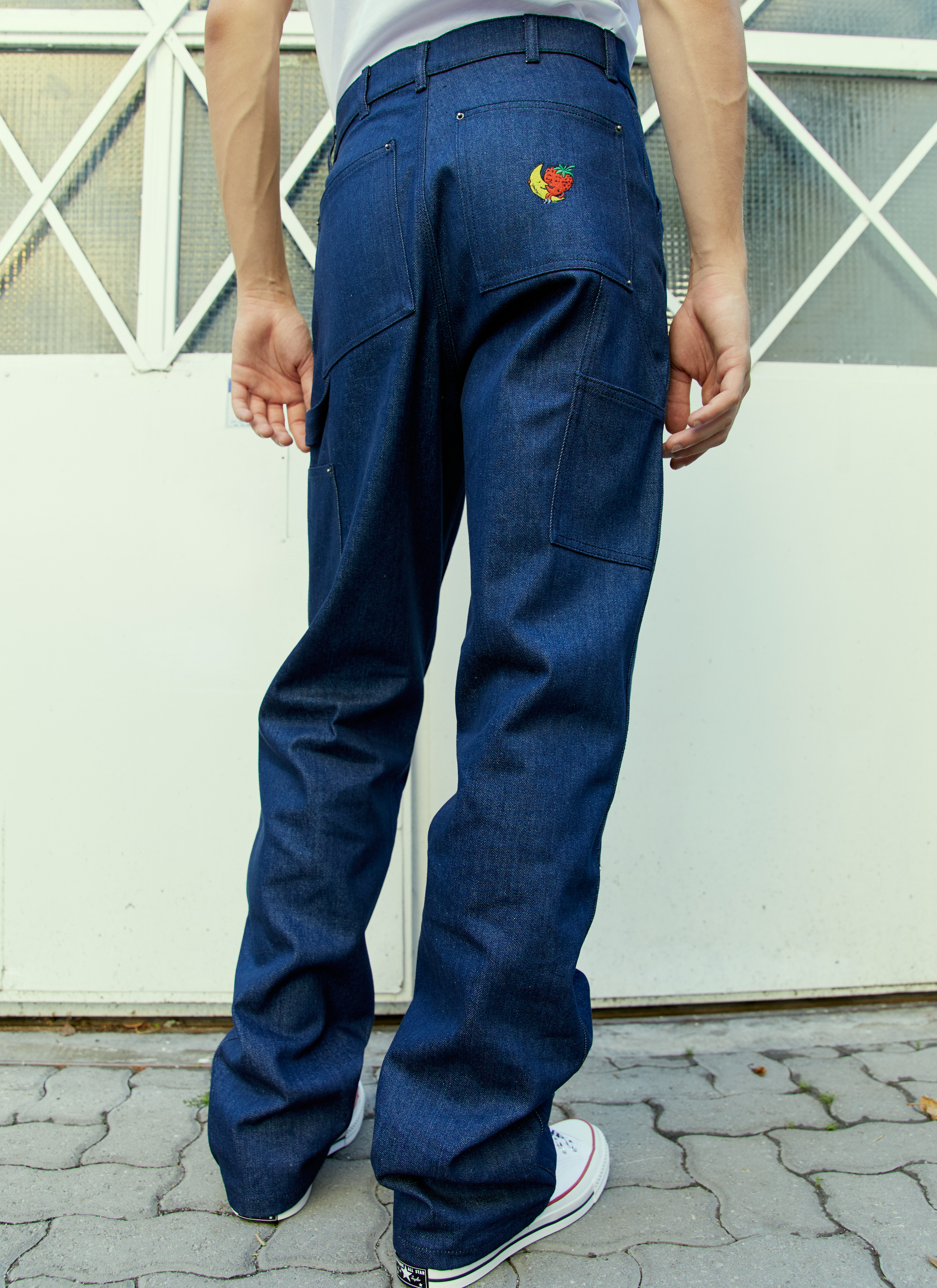 SKY HIGH FARM Double Denim Knee Work Pants