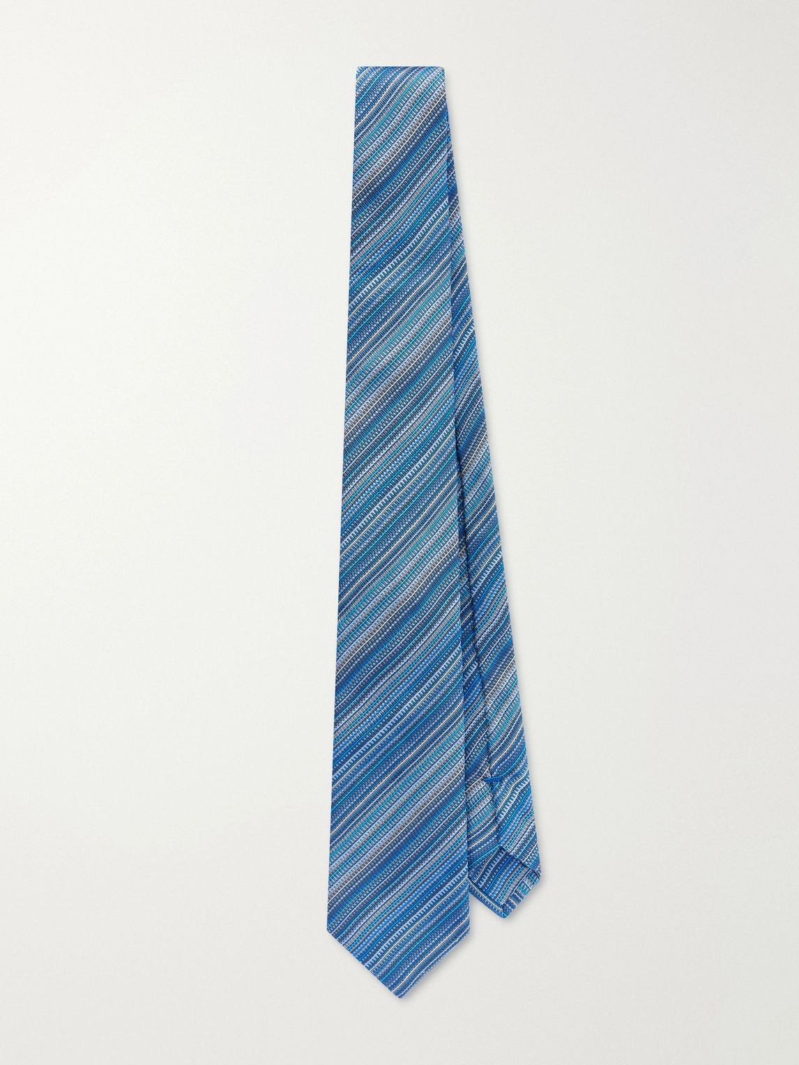 MISSONI 7cm 크로셰 니트 실크 넥타이