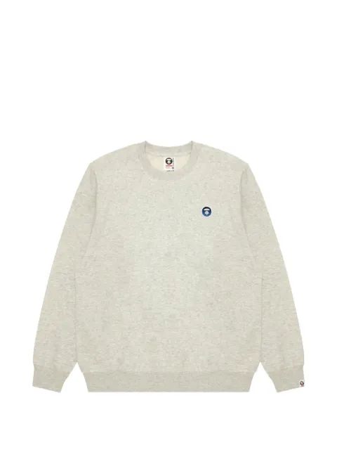 AAPE by A Bathing Ape AAPENOW 로고 프린트 크루넥 맨투맨