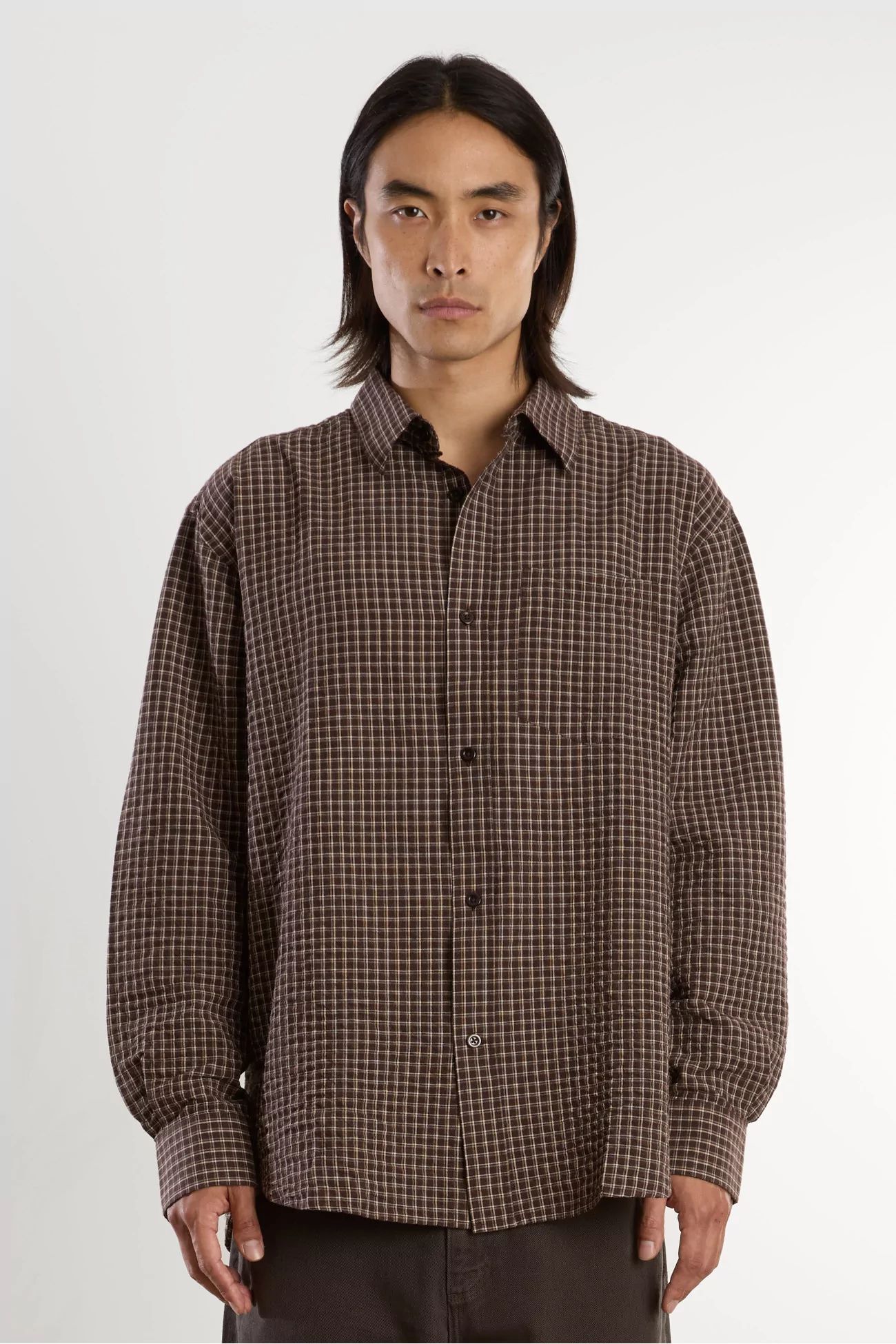 Norse Projects 에스페빅 오버사이즈 체크 셔츠