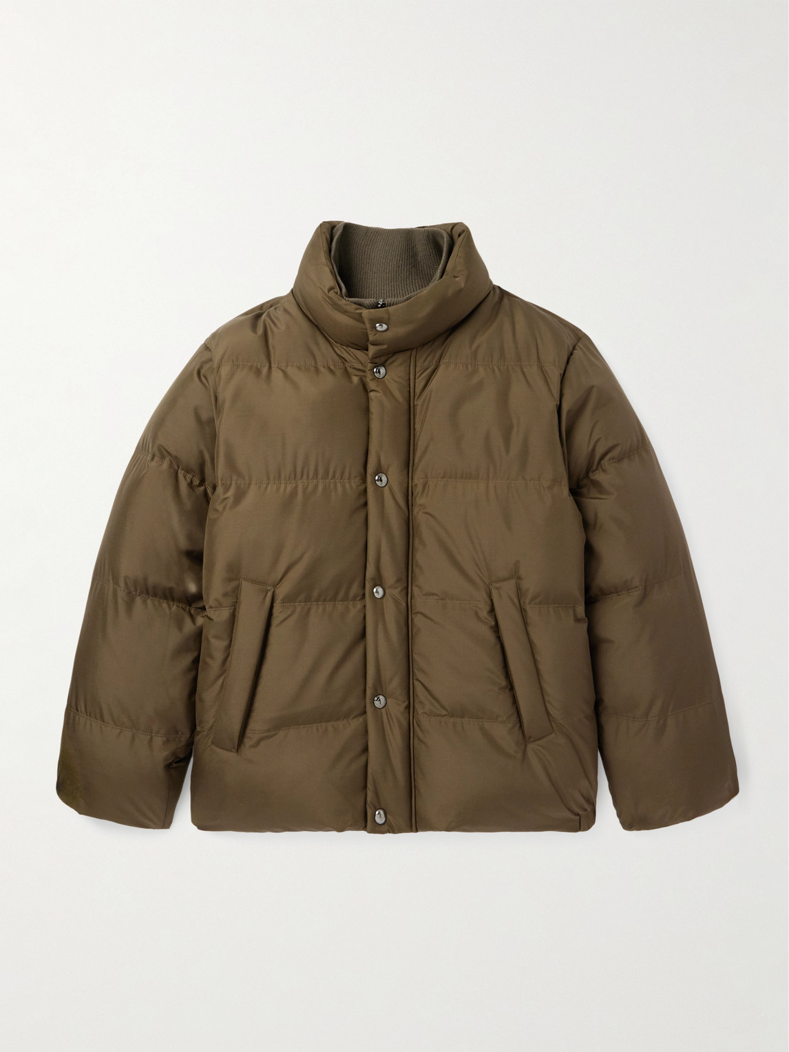 LOROPIANA 루치오 퀼티드 스톰 시스템 실크 자켓
