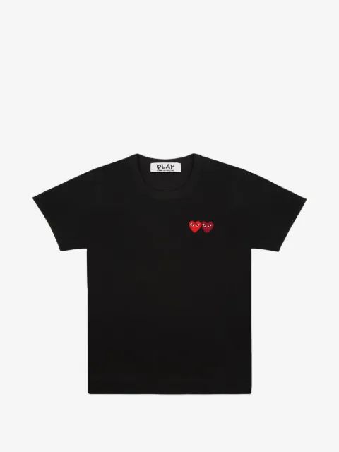 Comme Des Garçons Play Kids 더블 하트 티셔츠