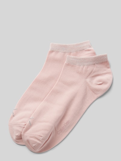 CK CALVIN KLEIN  라벨 디테일 스니커즈 양말 2팩