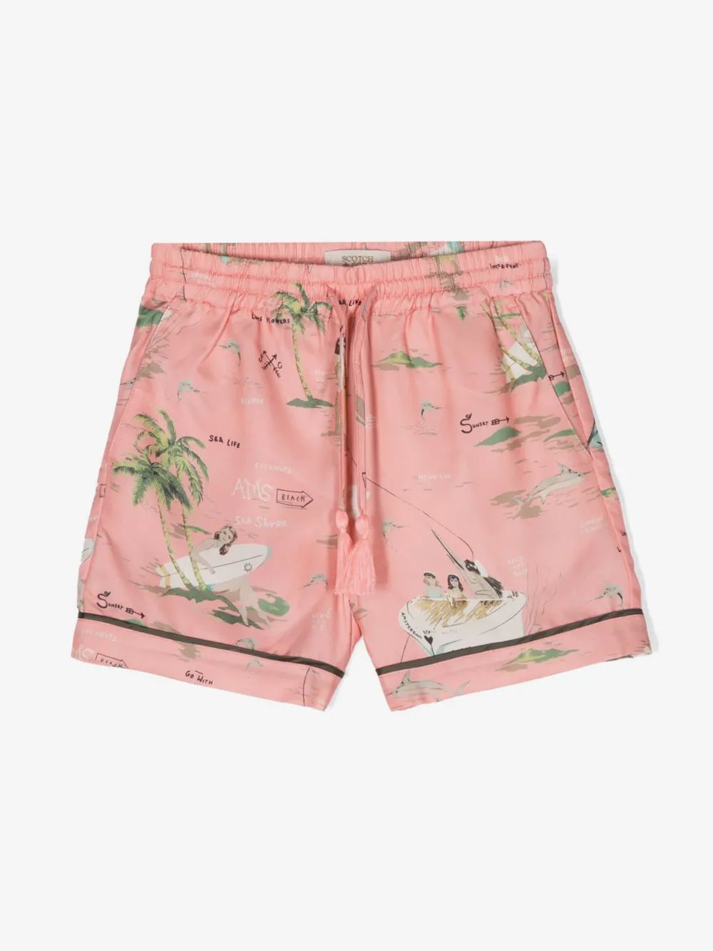 Scotch & Soda Kids 바다 생물 프린트 반바지