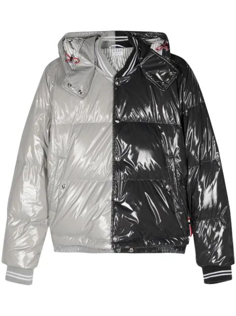THOM BROWNE 투톤 퍼프 재킷