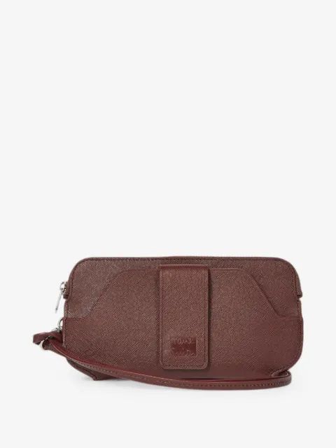 Paul Smith 버건디 가죽 여행 파우치