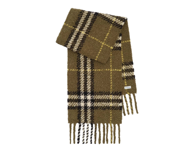 BURBERRY 체크 부클 스카프