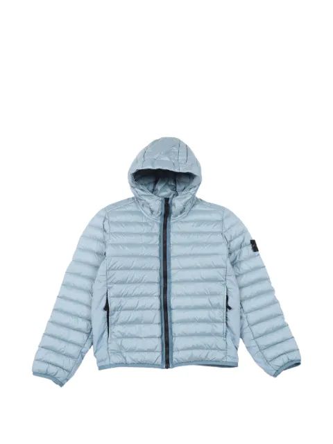 Stone Island Junior 베라 피우마 후드 코트