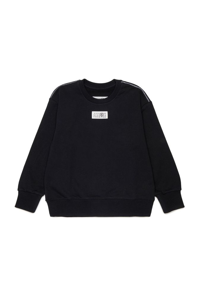 MM6 Maison Margiela Kids 로고 패치 스웨트셔츠