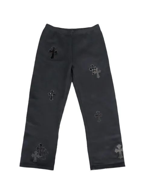 CHROME HEARTS 크로스 패치 스웻팬츠