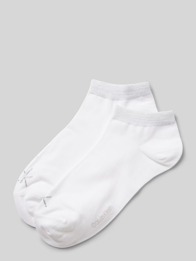 CK CALVIN KLEIN  라벨 디테일 스니커즈 양말 2팩