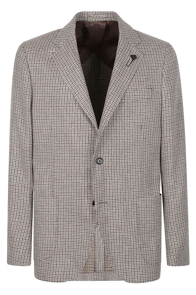 Lardini 싱글 브레스트 테일러드 블레이저